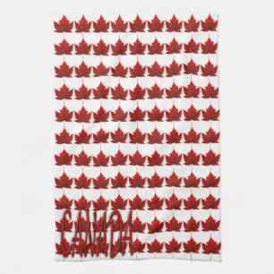 Serviette souvenir Canada Serviettes de thé en feu