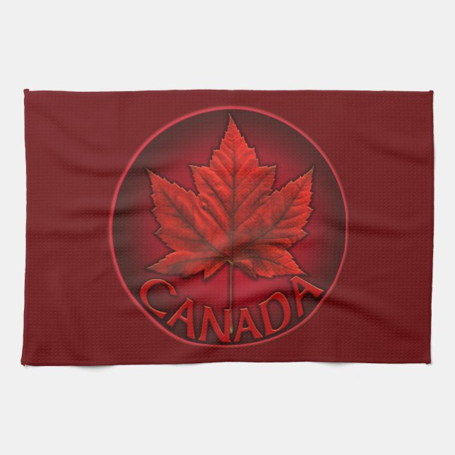 Serviette souvenir du Canada Serviette de thé cana (Horizontal)