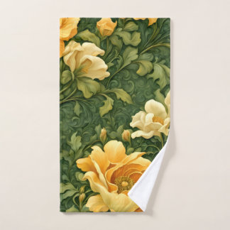 Serviette Tapisserie Florale Dorée