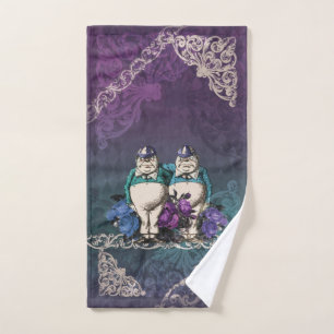 Serviette Tweedledee d'Alice et de main du pays