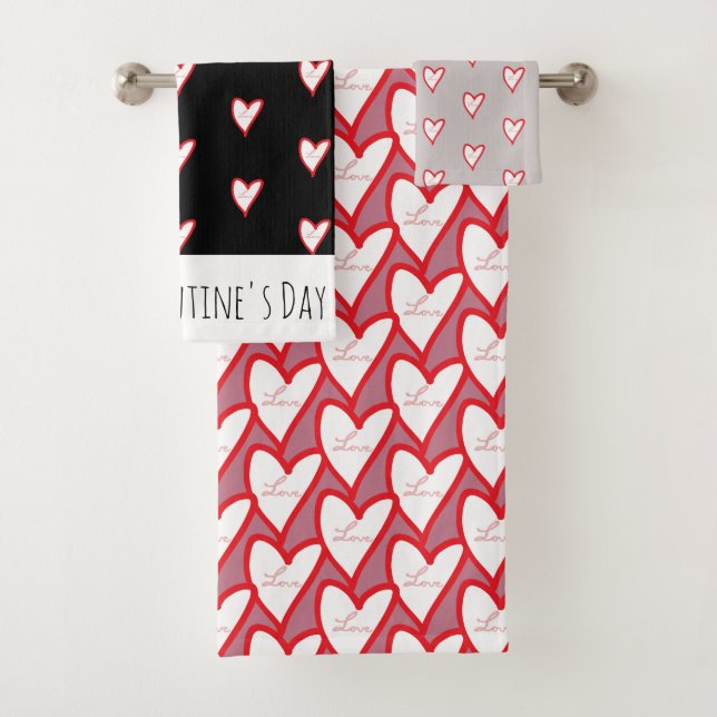 Serviette Valentines jour (En situation)