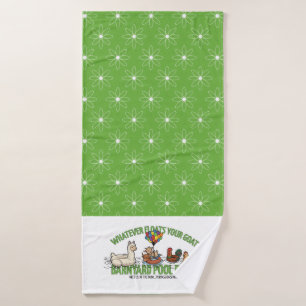Serviette verte à marguerite Whatever Floats Your