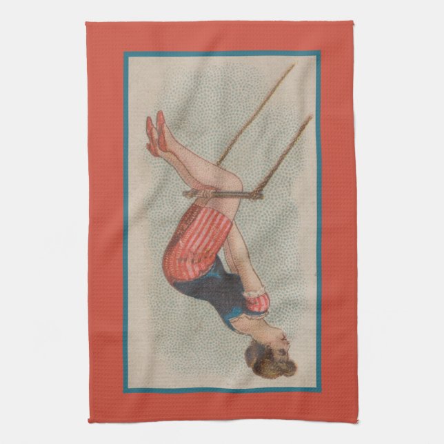 Serviette Vintage en Thé Trapeze (Vertical)