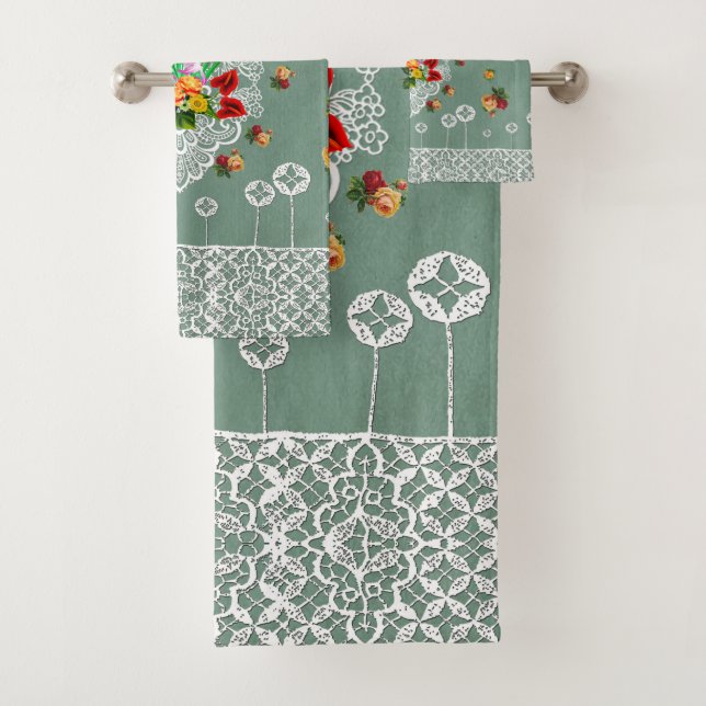 Serviette vintage romantique (En situation)