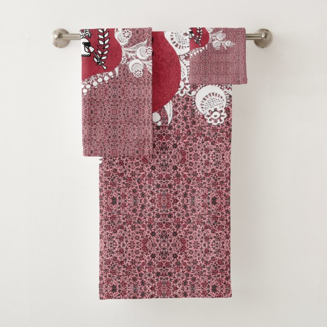 Serviette vintage romantique (En situation)
