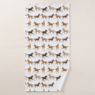 Serviette vive de Bath de buts de cheval