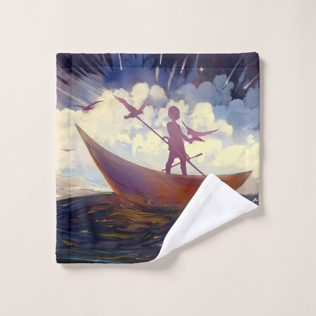 Serviette « Voyage à travers la tempête » (Gant de toilette)