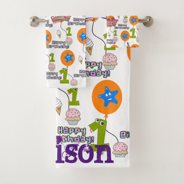 Serviettes, #1 Joyeux anniversaire premier anniver (En situation)