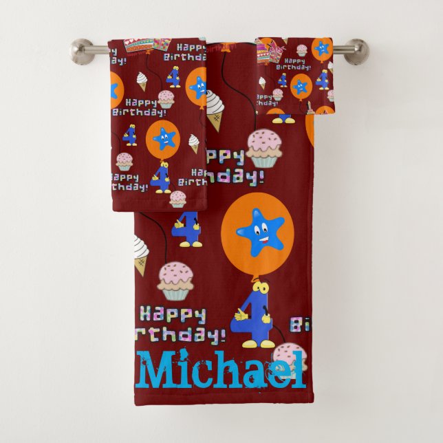 Serviettes, #4 Joyeux 4e anniversaire (En situation)