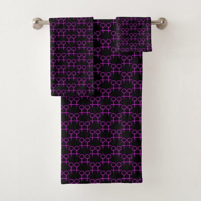 Serviettes à motifs pour les amoureux lesbiennes (En situation)