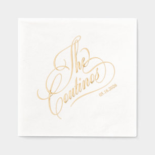 SERVIETTES AVEC DORURE 