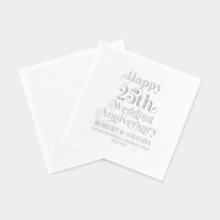 Bonne 25ème Mariage Bref Rétro Typographie