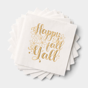 Serviettes Avec Dorure Bonne Chute à tous