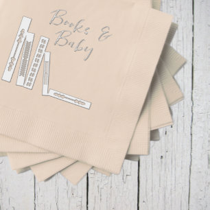 Serviettes Avec Dorure Cadeau de naissance Livres