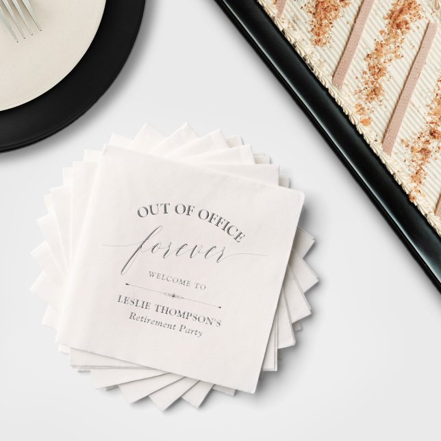 Serviettes Avec Dorure Élégant Parti de la retraite (Créateur téléchargé)