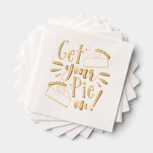 Serviettes Avec Dorure Enfile Ta Pie !