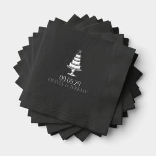 Serviettes Avec Dorure Gâteau mariage