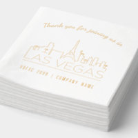 Gold Foil Custom Las Vegas Corporate Event Napkins
