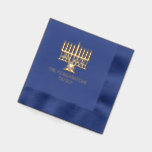 Serviettes Avec Dorure Hanoukka Chanukah Lit Menorah #2 Nom de famille<br><div class="desc">Hanoukka Chanukah Lit Menorah #2 Nom de famille Design ========</div>