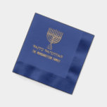 Serviettes Avec Dorure Hanoukka Chanukah Lit Menorah #31L Nom de famille<br><div class="desc">Bonne Hanoukka Chanukah Lit Menorah #31L Nom de famille Design ========</div>