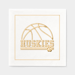 Serviettes Avec Dorure Huskies de sport
