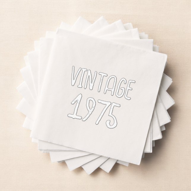 Serviettes Avec Dorure Jalon vintage Anniversaire Garde (Créateur téléchargé)
