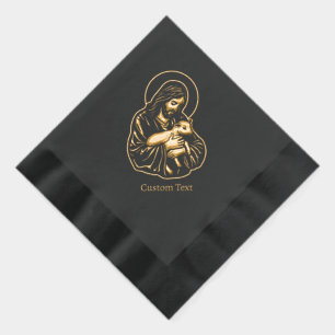 Serviettes Avec Dorure Jésus Berger Attentionné