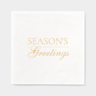 Serviettes Avec Dorure Joyeuse nouvelle année Joyeux Noël Période des fêt