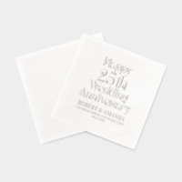 Joyeux 25ème anniversaire Mariage typographie rétr