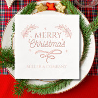 Joyeux Noël Script Entreprise Nom personnalisé