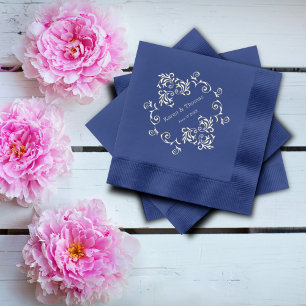 Serviettes Avec Dorure Luxe Elégante Décoration