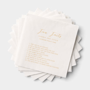Serviettes Avec Dorure Mariage Simple Moderne