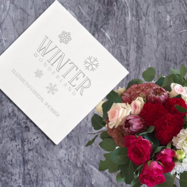 Serviettes Avec Dorure Merveilleux hiver (Créateur téléchargé)