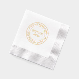 Serviettes Avec Dorure Nom officiel générique personnalisé Nom emplacemen