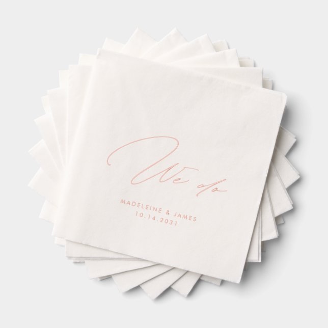 Serviettes Avec Dorure Nous faisons Elégante Calligraphie Mariage personn (Insitu (empilé))