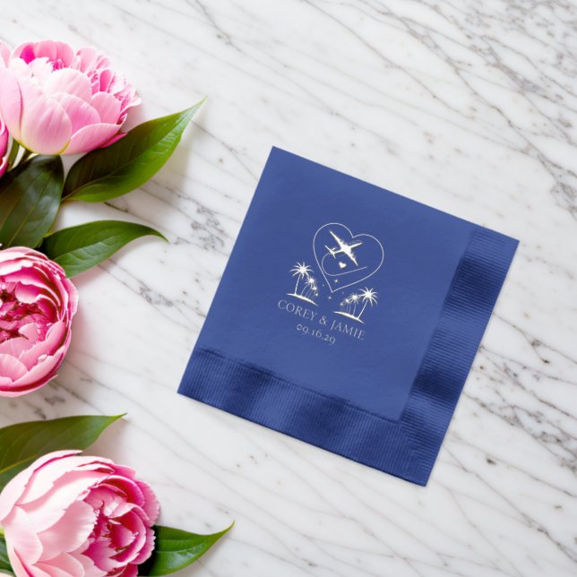 Serviettes Avec Dorure Passeport d'Hawaii (Insitu (Mariage))