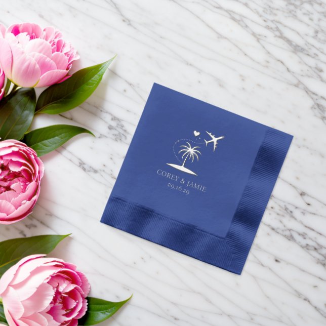 Serviettes Avec Dorure Passeport Porto Rico (Insitu (Mariage))