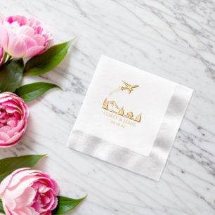 Serviettes Avec Dorure Passeport Suède