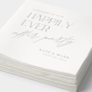 Serviettes Avec Dorure Réception de mariage intime minimaliste