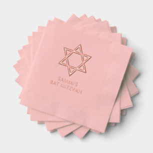 Serviettes Avec Dorure Serviettes empilées Bat mitzvah personnalisées