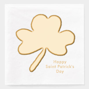 Serviettes Avec Dorure Shamrock de la Saint Patrick
