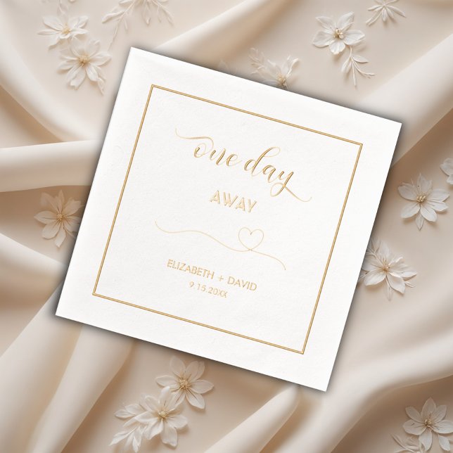 Serviettes Avec Dorure Un jour avant, dîner de répétition (Créateur téléchargé)