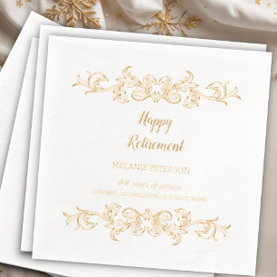 Serviettes Avec Dorure Victorian Gothic Bonne retraite