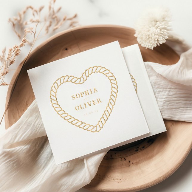 Serviettes Avec Dorure Western Cowboy Pays Mariage rustique (Créateur téléchargé)