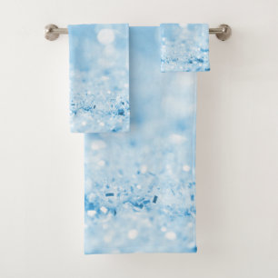 SERVIETTES DE BAIN À BULLE BLEUE AQAU
