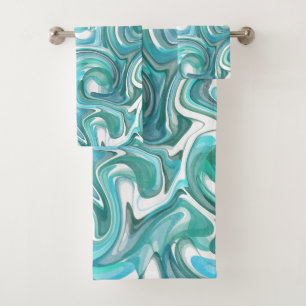 Serviettes De Bain Aqua Swirl