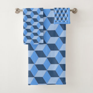 Serviettes de bain - Blocs 3D Illusion