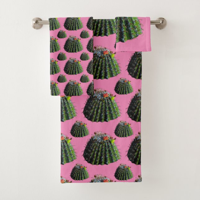 Serviettes De Bain Cactus (En situation)