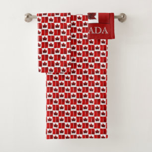 Serviettes de bain Canada Set Custom Canada Souven