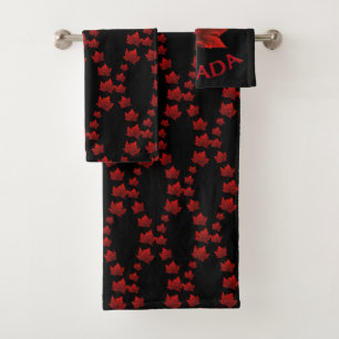 Serviettes de bain Canada Set Custom Canada Souven